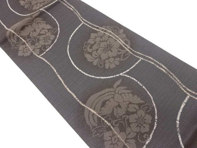JAPANESE FUKURO OBI / WOVEN WAVY STRIPE